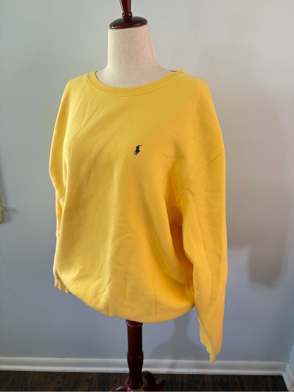 Vintage Polo Ralph Lauren Yellow 90s Crewneck Sweatshirt